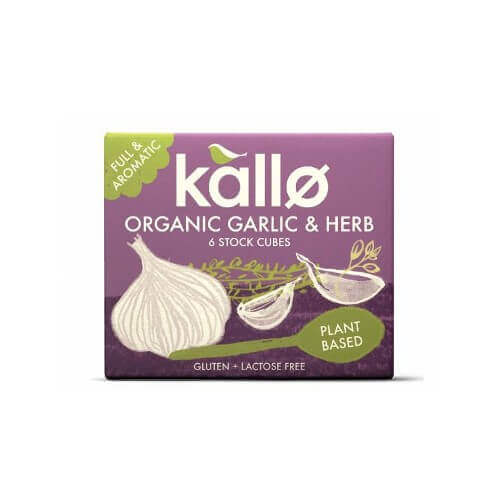 Kallo Garlic and Herb Stock Cubes Organic 66g