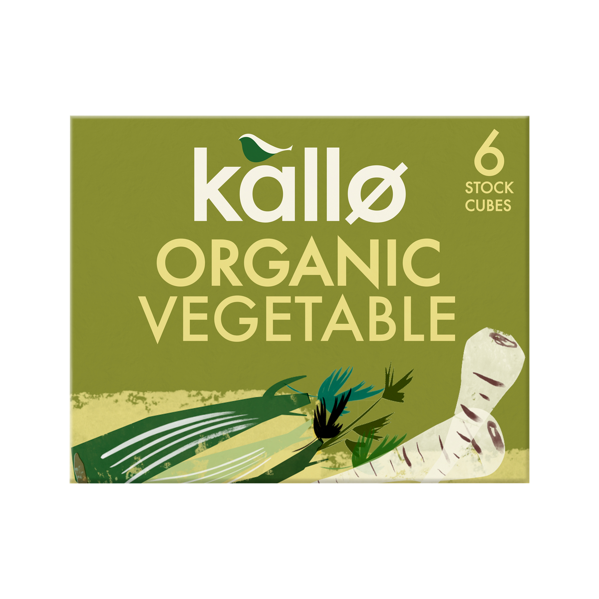 Kallo Organic Vegetable Stock Cubes 66g pack of 6
