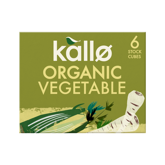 Kallo Organic Vegetable Stock Cubes 66g pack of 6