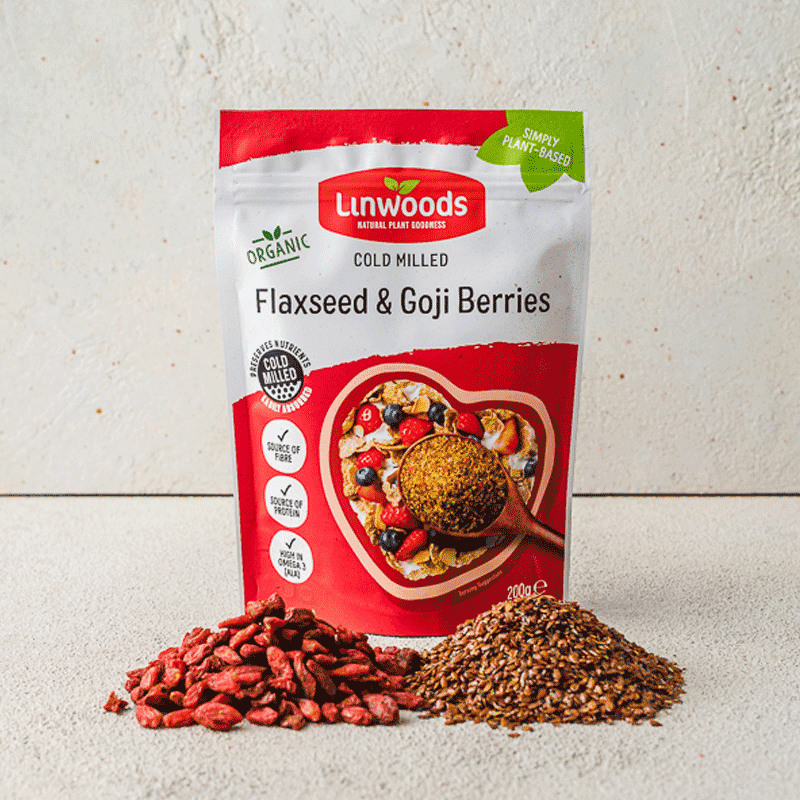 Linwoods Flaxseed & Goji Berries pack