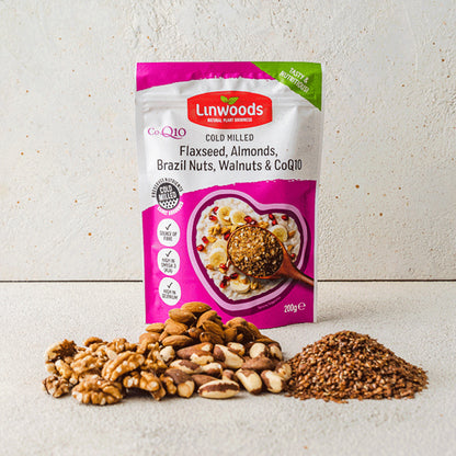 Linwoods Flaxseeds, Nuts & Co-Enzyme Q10 serving suggestion