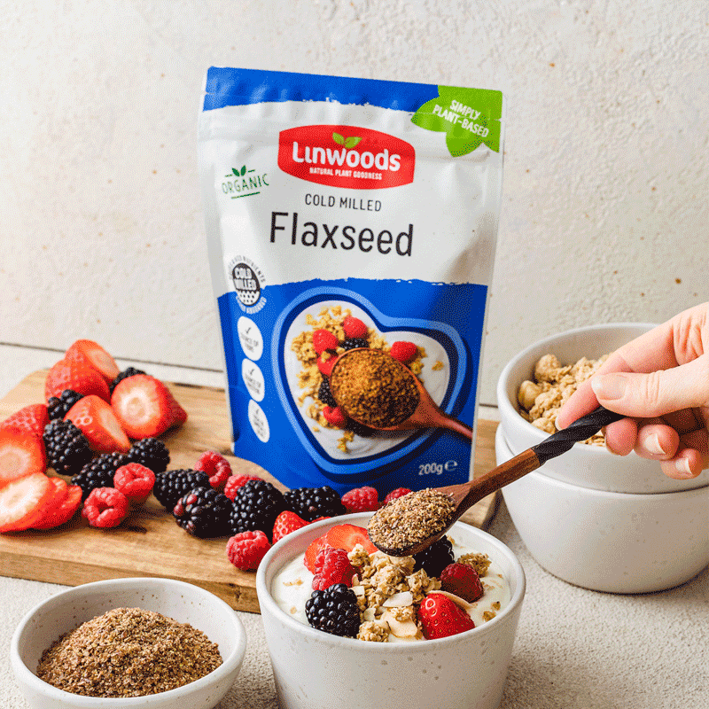 Linwoods Milled Flaxseed serving suggestion