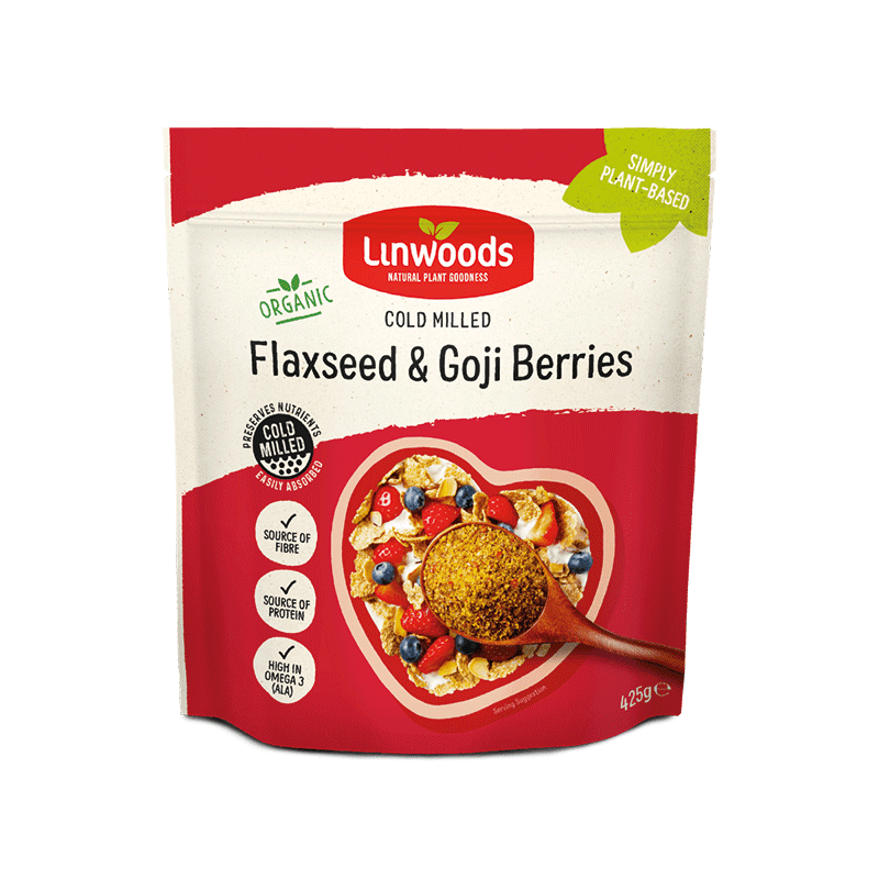 Linwoods Organic Flaxseed & Goji Berries 425g pack