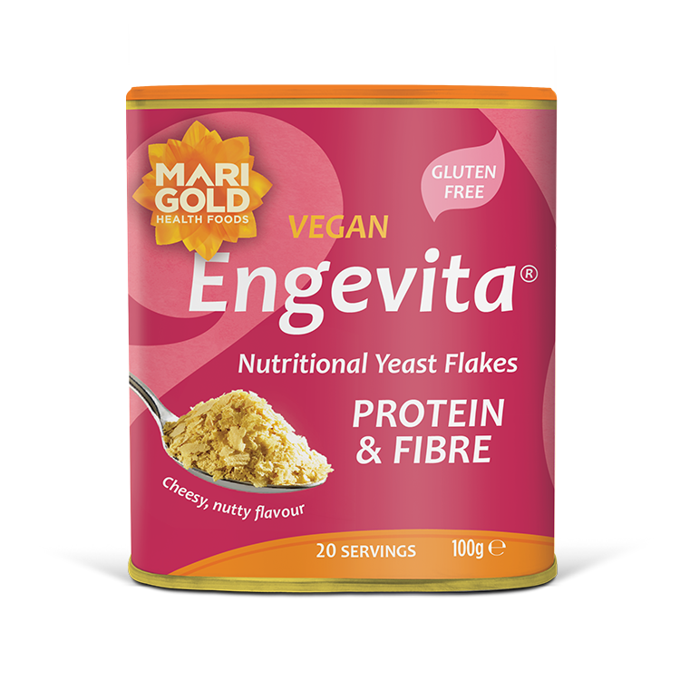 Marigold Engevita Protein & Fibre Nutritional Yeast Flakes 100g tub
