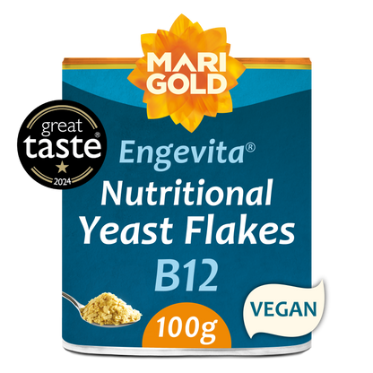 Marigold Engevita Nutritional Yeast Flakes with B12 100g tub