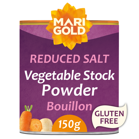 Marigold Less Salt Vegetable Bouillon Powder 150g tub