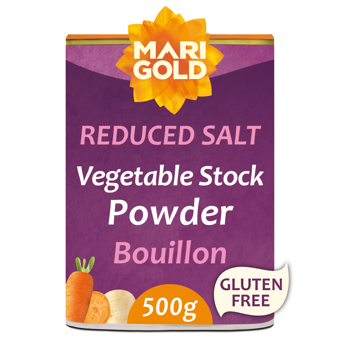 Marigold Less Salt Vegetable Bouillon Powder 500g tub