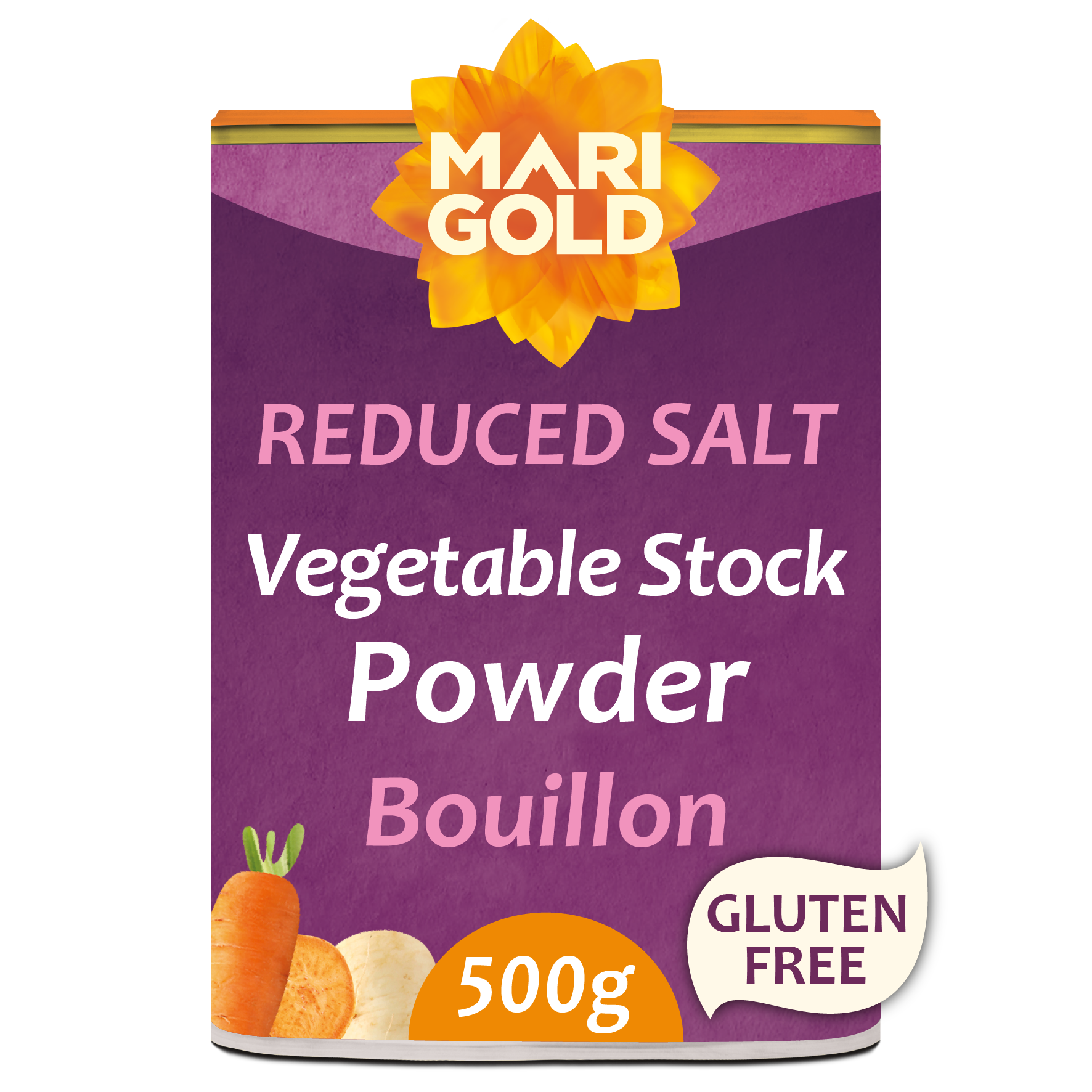 Marigold Less Salt Vegetable Bouillon Powder 500g tub