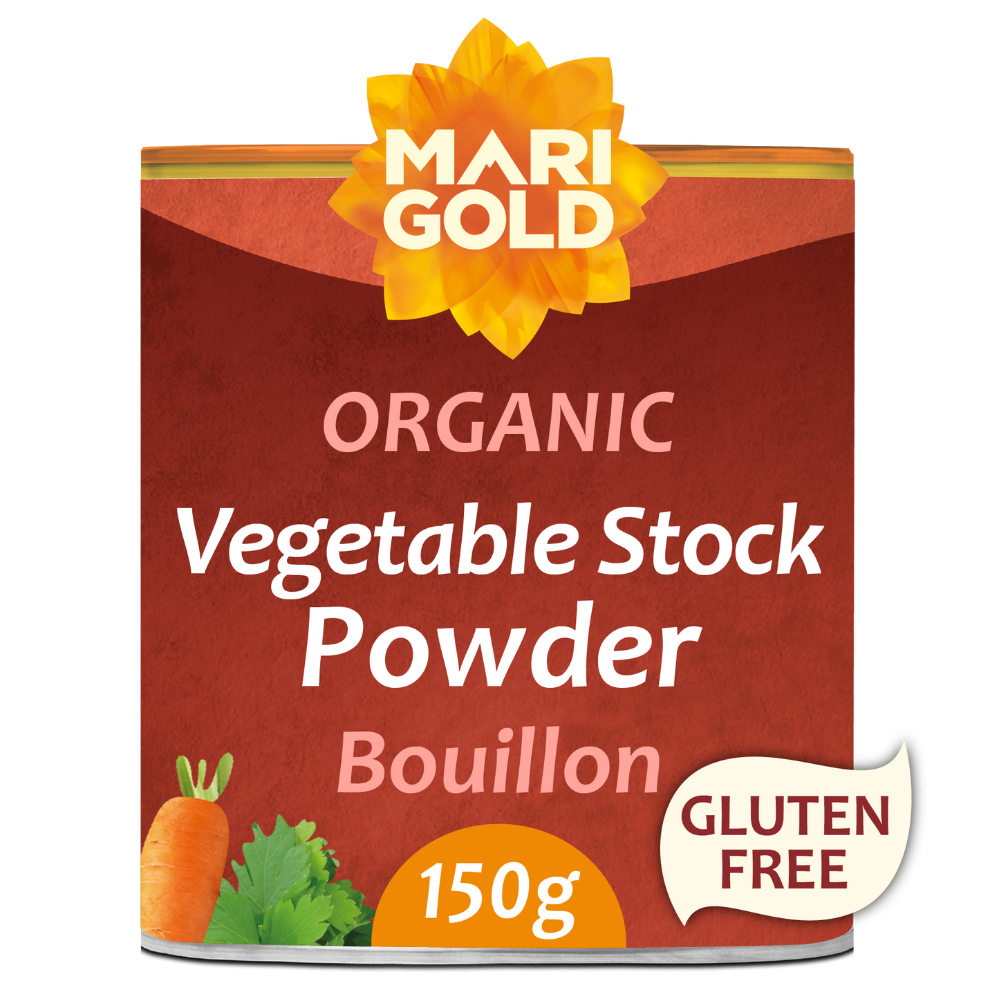 Marigold Organic Vegetable Bouillon Powder 150g tub