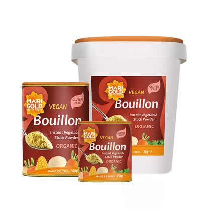 Marigold Organic Vegetable Bouillon Powder serving suggestion