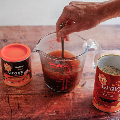 Marigold Organic Gravy Powder serving suggestion