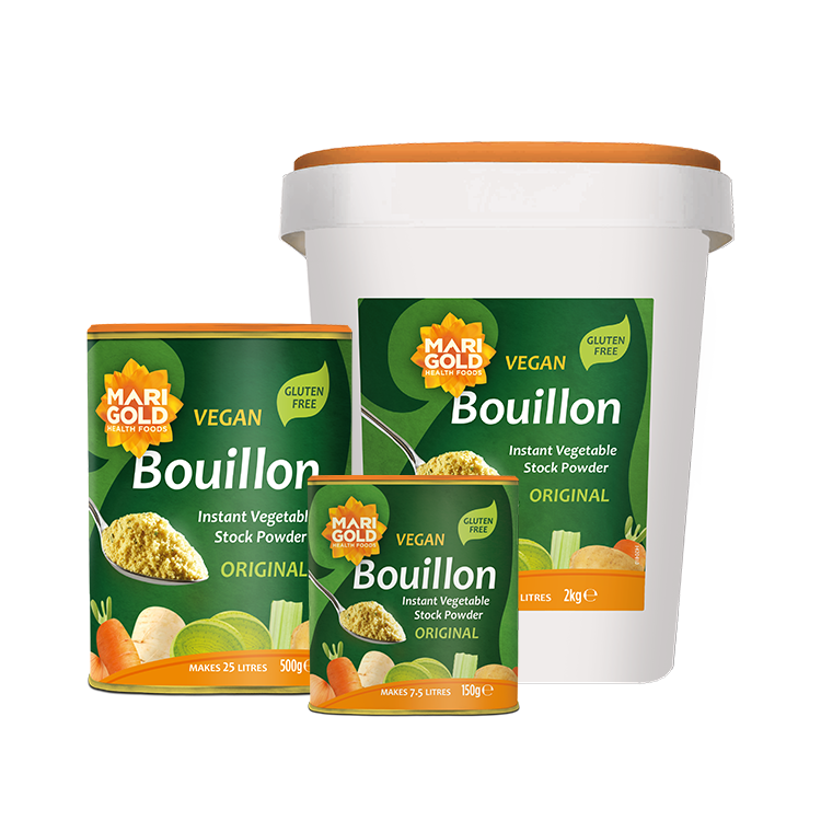 Marigold Original Vegetable Bouillon Powder serving suggestion