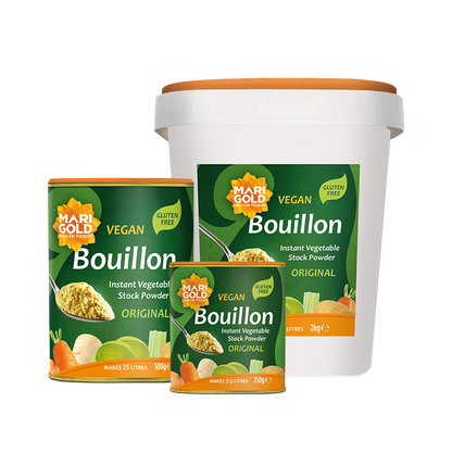 Marigold Original Vegetable Bouillon Powder serving suggestion