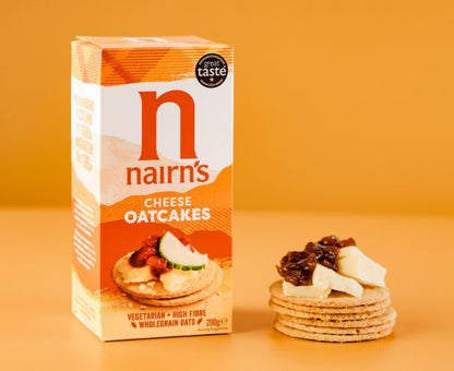 Nairn's Cheese Oatcakes close up