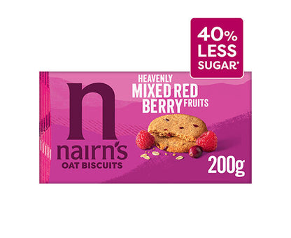 Nairn's Mixed Berries Oat Biscuits 200g pack front
