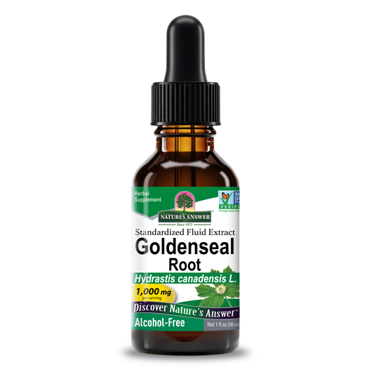 Nature's Answer Goldenseal Root alcohol-free extract 30ml bottle front