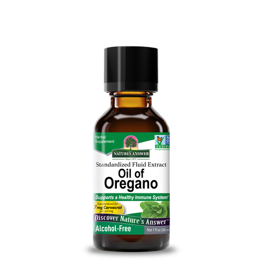 Nature's Answer Oil of Oregano alcohol-free extract 30ml bottle front
