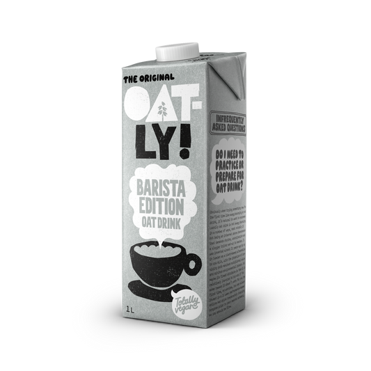 Oatly Oat Drink Barista Edition 1 litre pack front
