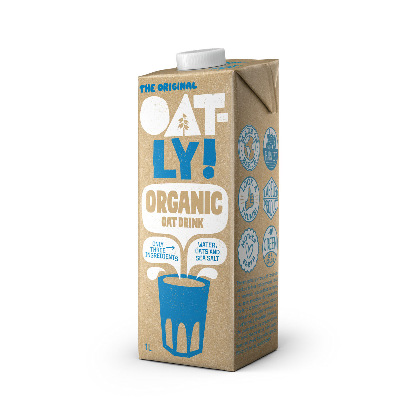 Oatly Oat Drink Organic 1 litre pack front