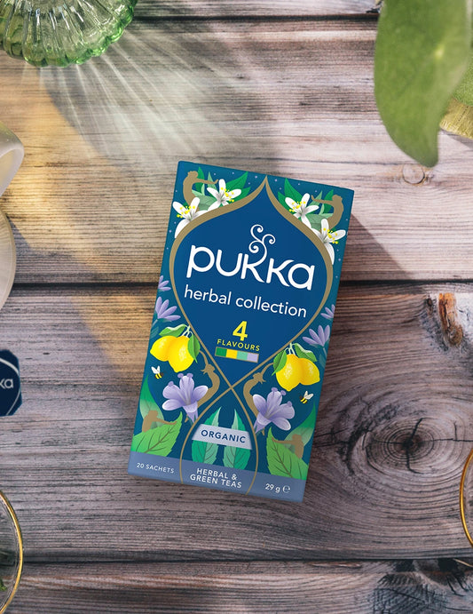Pukka Herbal Collection tea lifestyle serving suggestion
