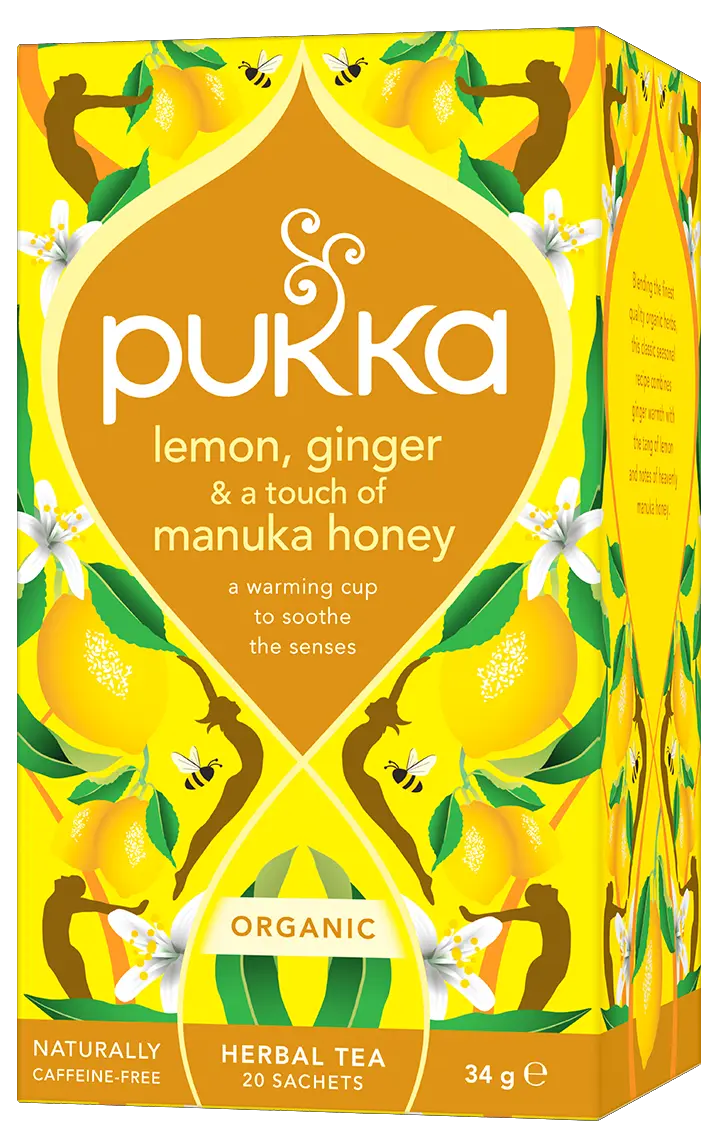 Pukka Tea Lemon Ginger & Manuka Honey pack