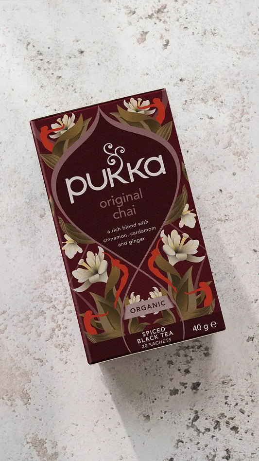 Pukka Tea Original Chai lifestyle serving suggestion