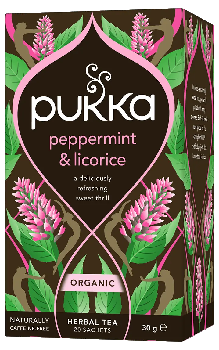 Pukka Tea Peppermint & Licorice pack