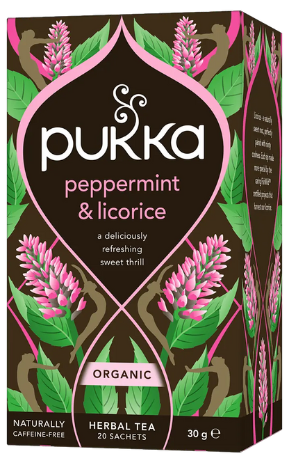 Pukka Tea Peppermint & Licorice pack