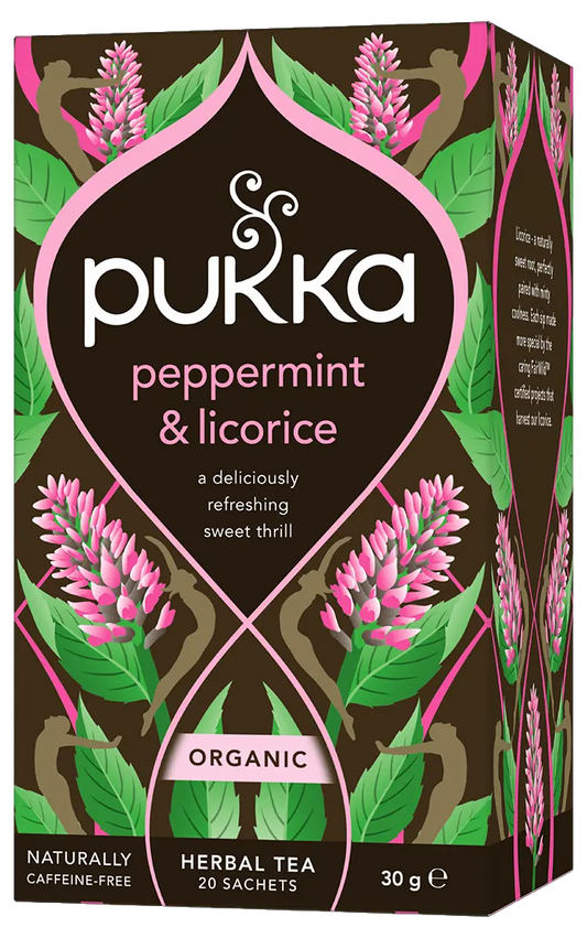 Pukka Tea Peppermint & Licorice pack