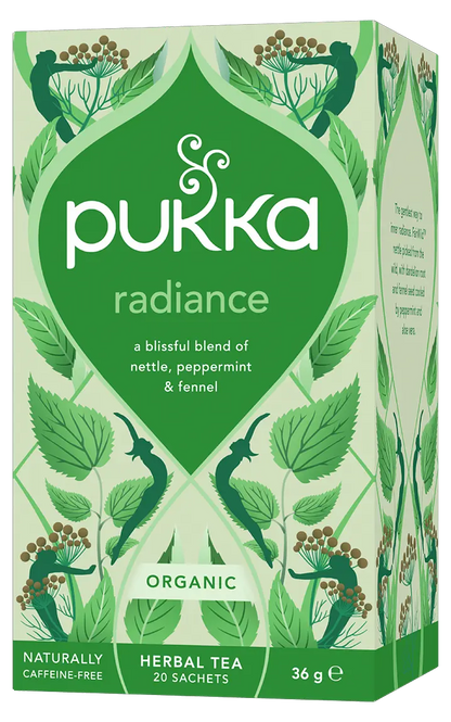 Pukka Tea Radiance organic herbal tea pack