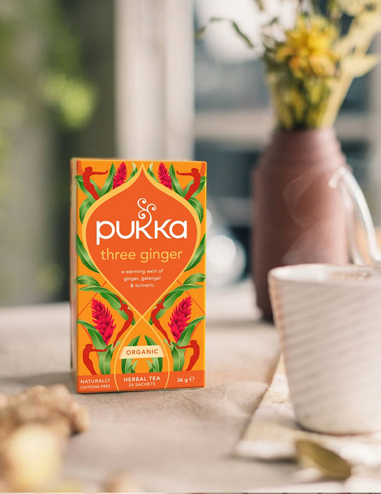 Pukka Tea Three Ginger lifestyle serving suggestion