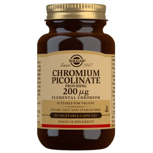Solgar Chromium Picolinate 200ug 90 capsules