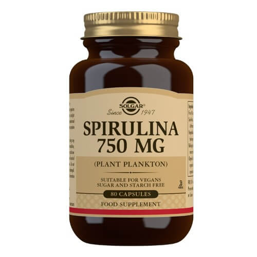 Solgar Spirulina 750mg 80 capsules