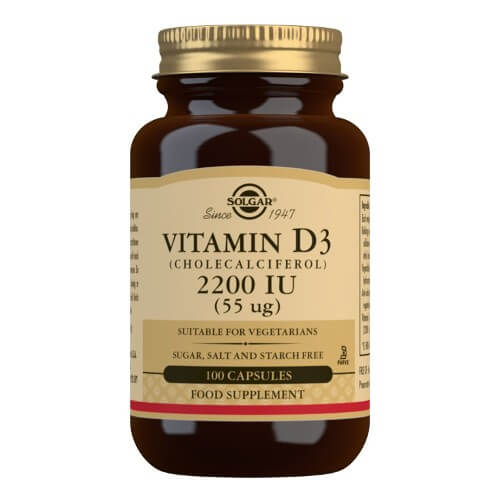 Solgar Vitamin D3 2200iu 100 capsules