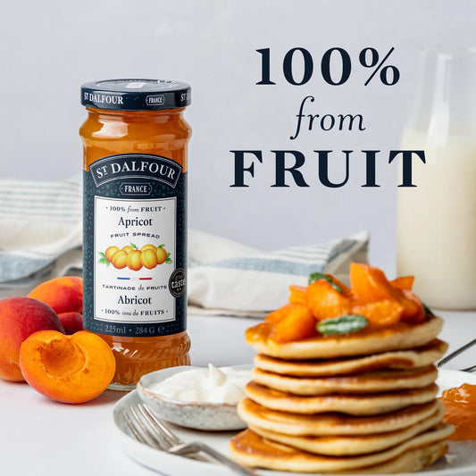St Dalfour Apricot Preserve serving suggestion