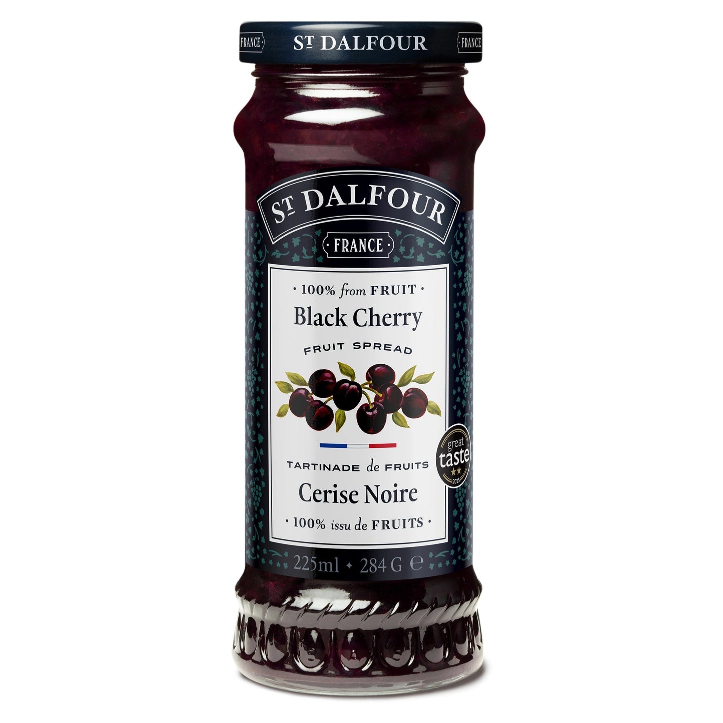 St Dalfour Black Cherry Preserve 284g jar