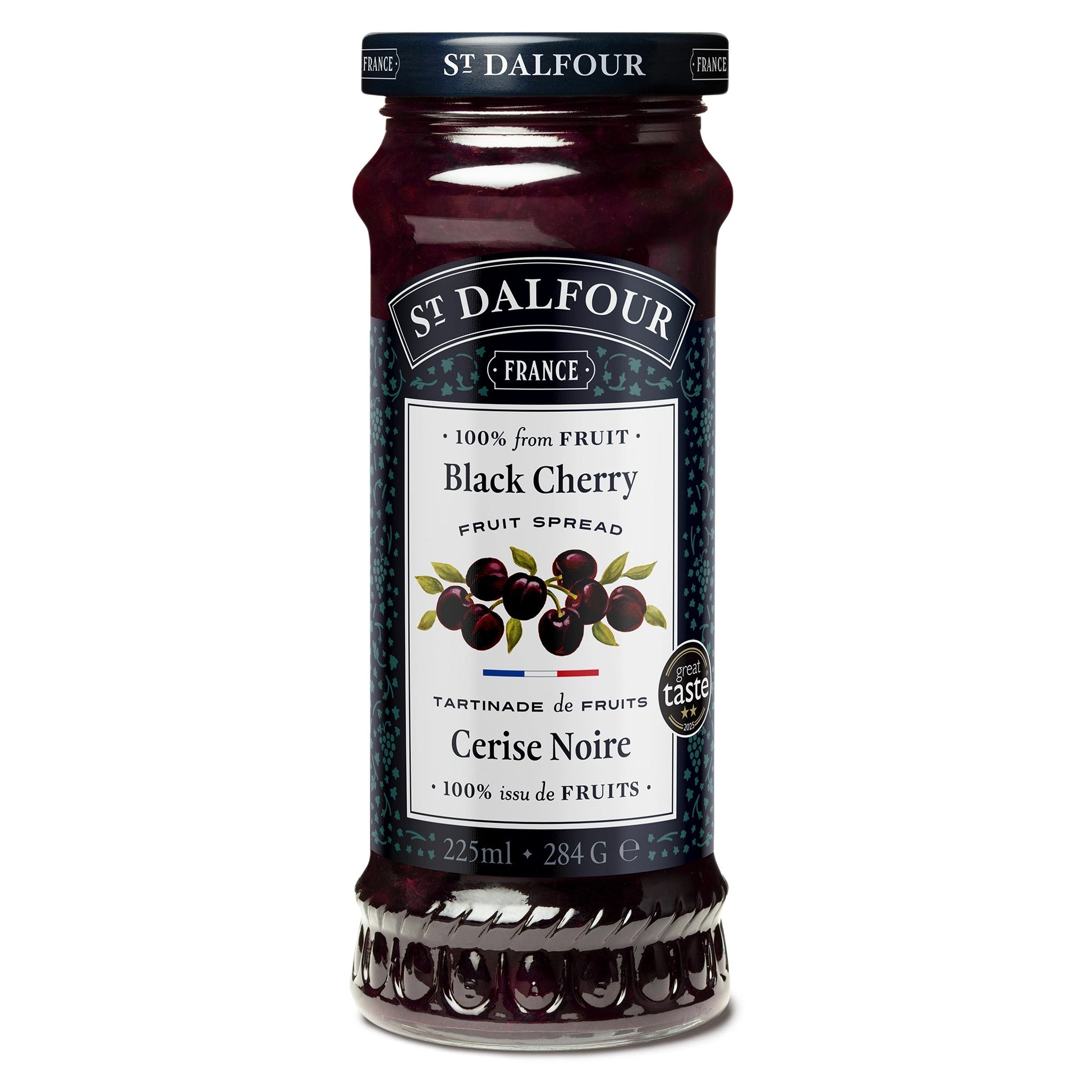 St Dalfour Black Cherry Preserve 284g jar