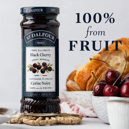 St Dalfour Black Cherry Preserve serving suggestion