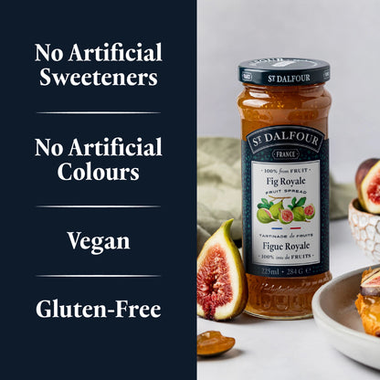 St Dalfour Fig Royale Preserve product callouts