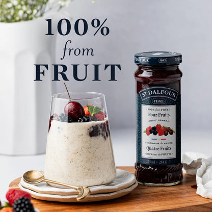St Dalfour Four Fruits Preserve serving suggestion