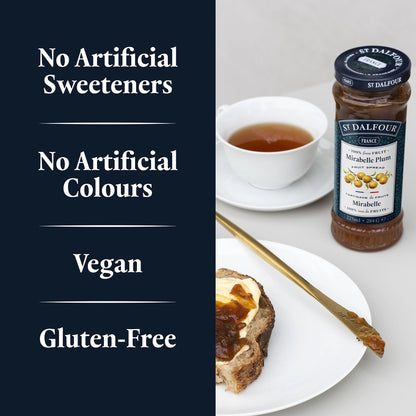 St Dalfour Mirabelle Plum Preserve product callouts