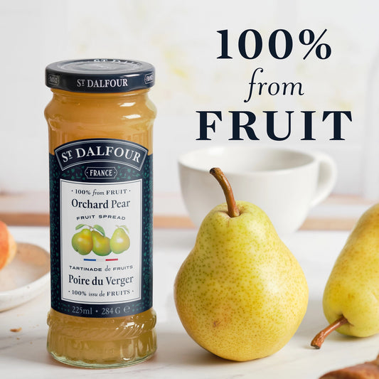 St Dalfour Orchard Pear Preserve serving suggestion