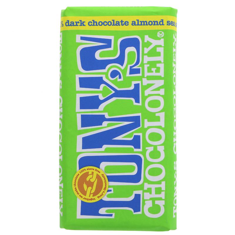 Tony's Chocolonely Dark Almond Sea Salt