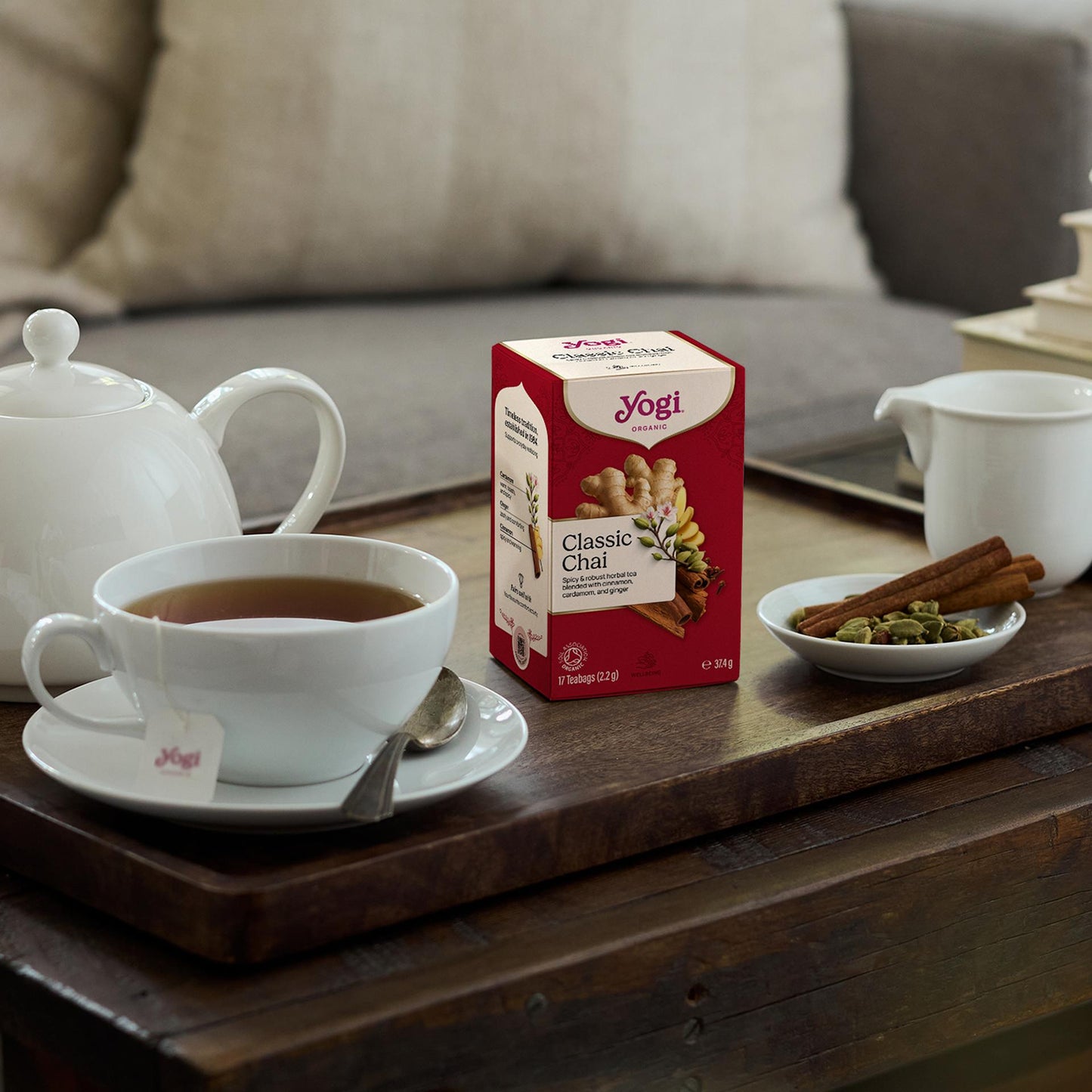 Yogi Tea Classic lifestyle with box