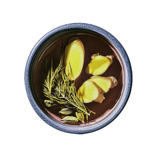 Yogi Tea Digestion brewed tea from above