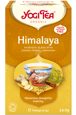 Yogi Tea Himalaya organic chai tea pack, front