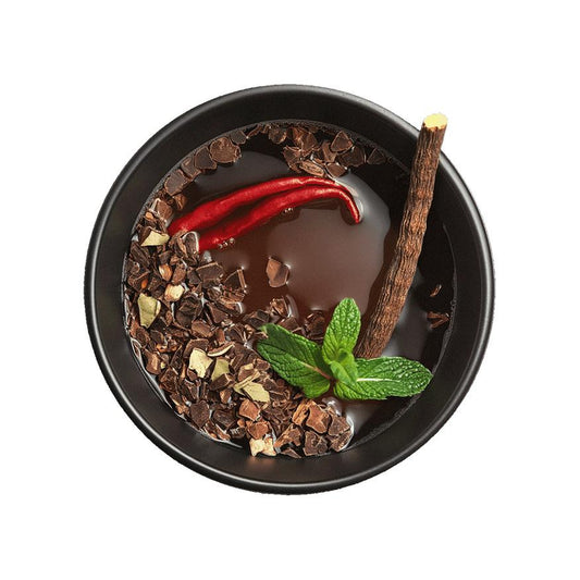 Yogi Tea Sweet Chili brewed tea from above