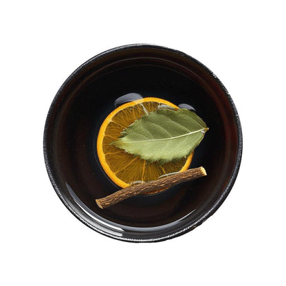 Yogi Tea Tulsi Relax brewed tea from above