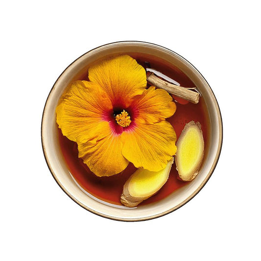Yogi Tea Women's Energy brewed tea from above